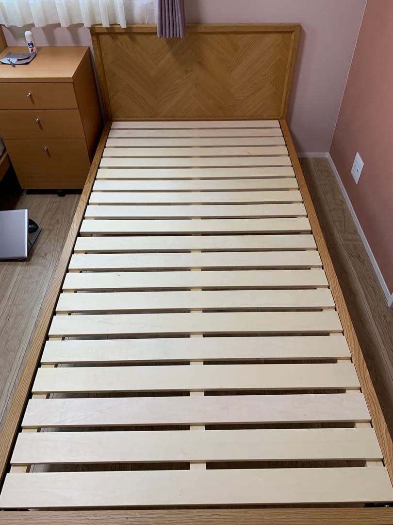 シングル木製ベッド　すのこ式