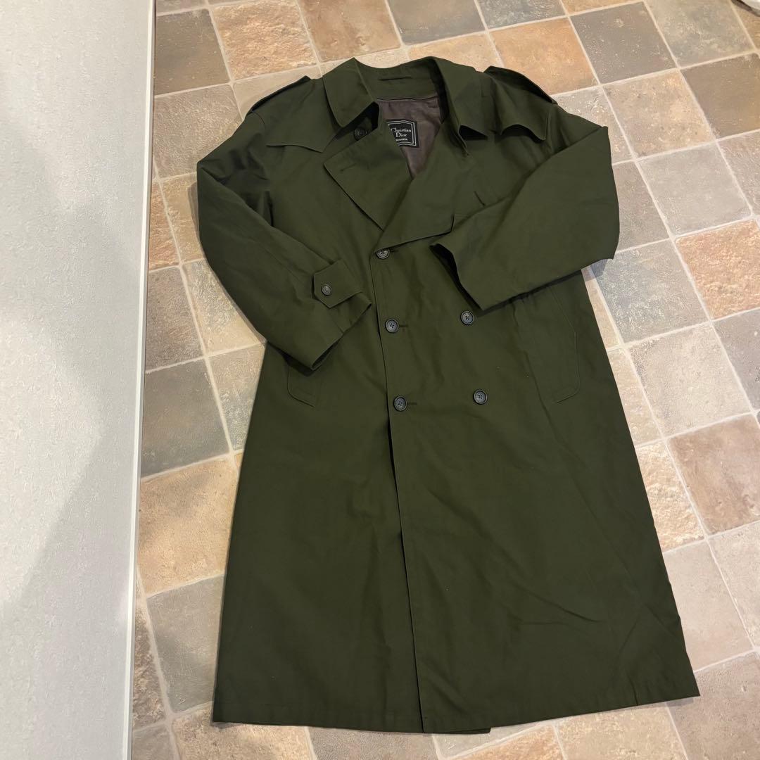 【美品 】クリスチャンディオール ロング トレンチコートライナー ベルト L相当