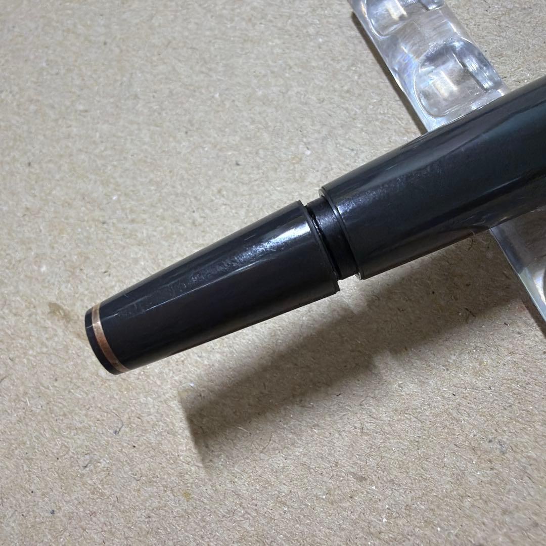 廃盤 MONTBLANC モンブラン No.12 万年筆 グレー 18k 吸引式