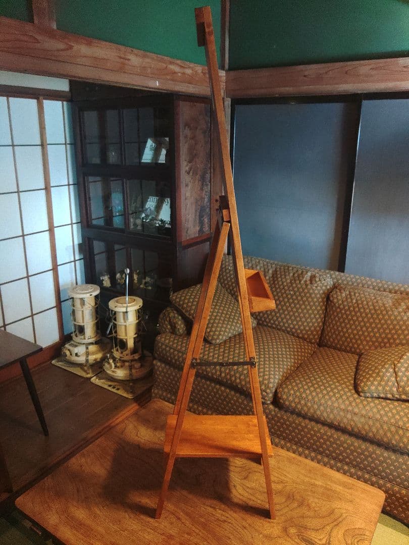 希少　アダストリア　スタンドミラー　天然木　姿見　鏡　レア　レトロ