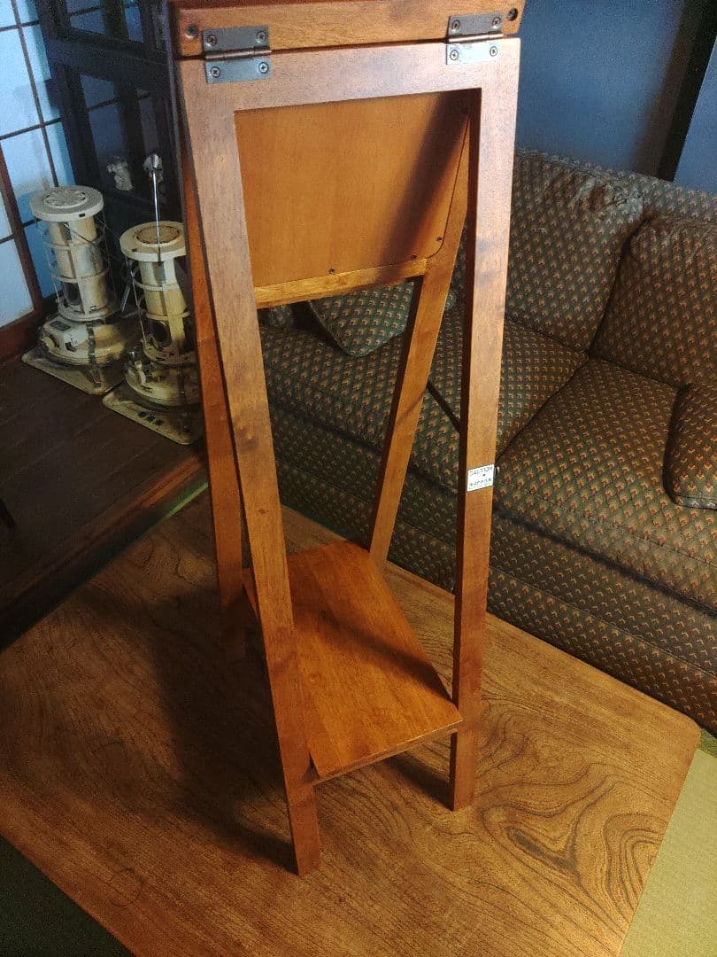 希少　アダストリア　スタンドミラー　天然木　姿見　鏡　レア　レトロ