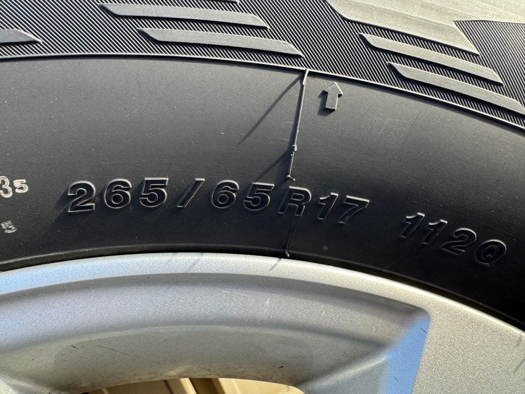 プラド150後期純正ホイール ヨコハマ265/65R17スタッドレスセット