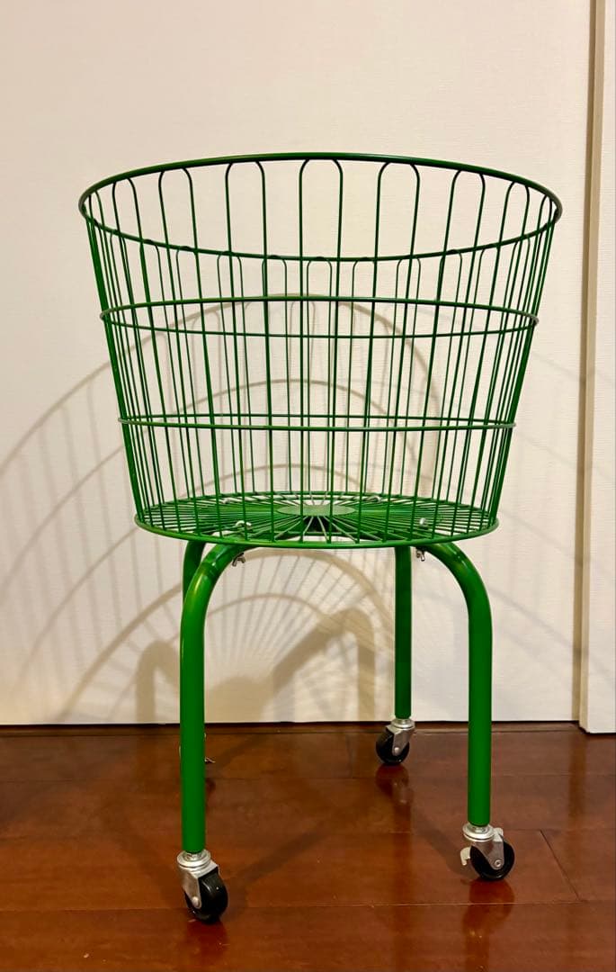 【 think of things】CIRCLE BASKET GREEN
