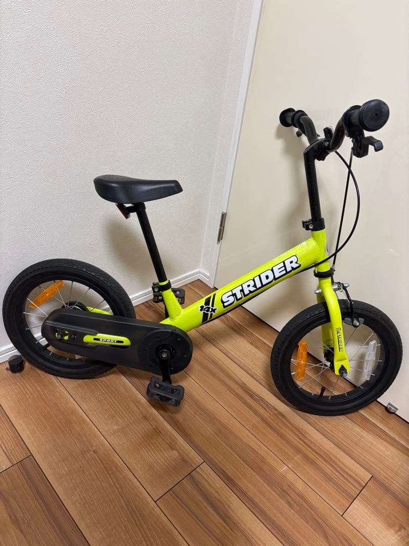 STRIDER 14X ライムイエロー　キッズバイク