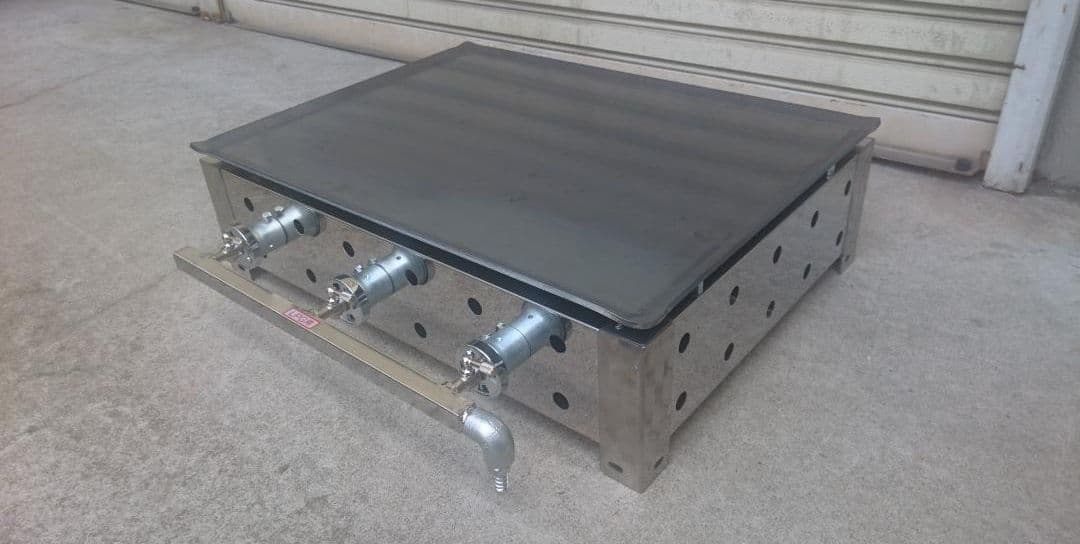 グリドル 鉄板焼 未使用品 ガステーブル LPGガス ステンレス製 2025年製