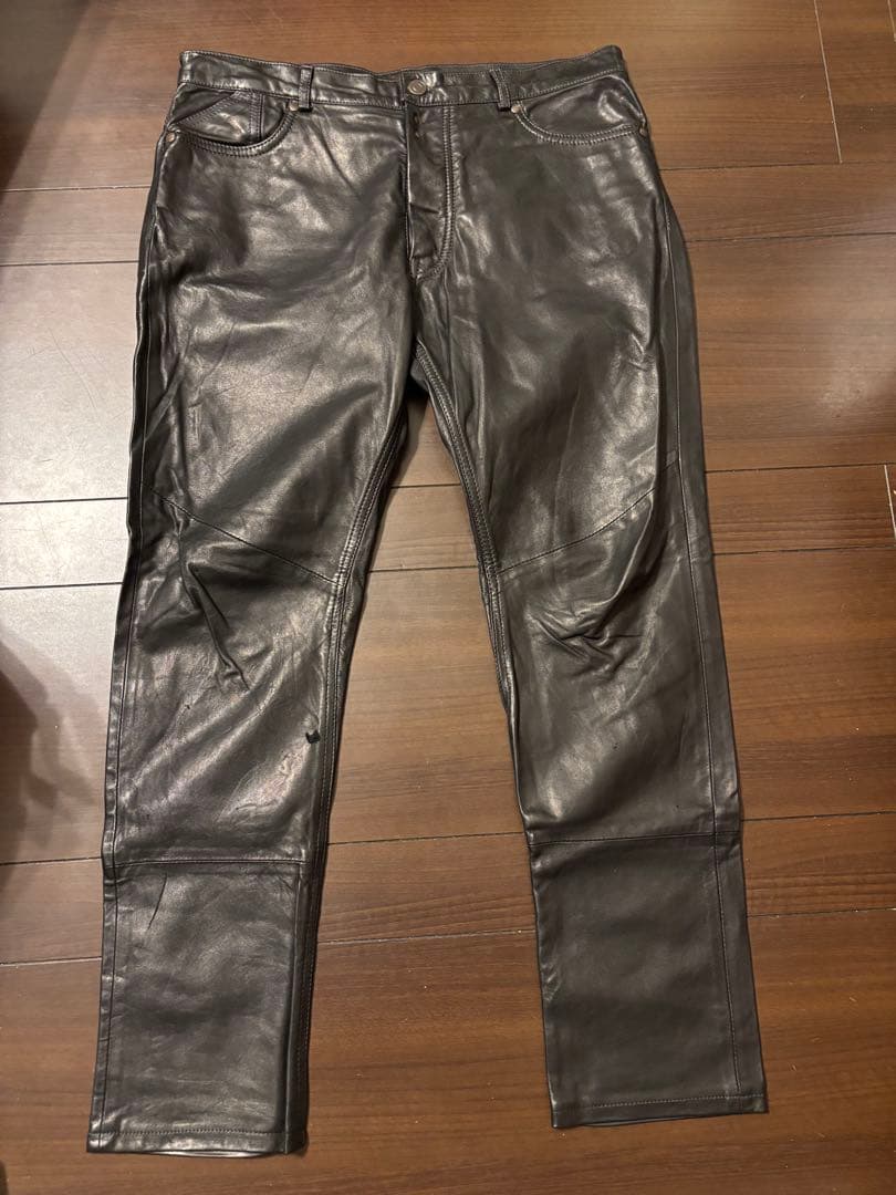 14AW メゾンマルジェラ ラム レザーパンツ