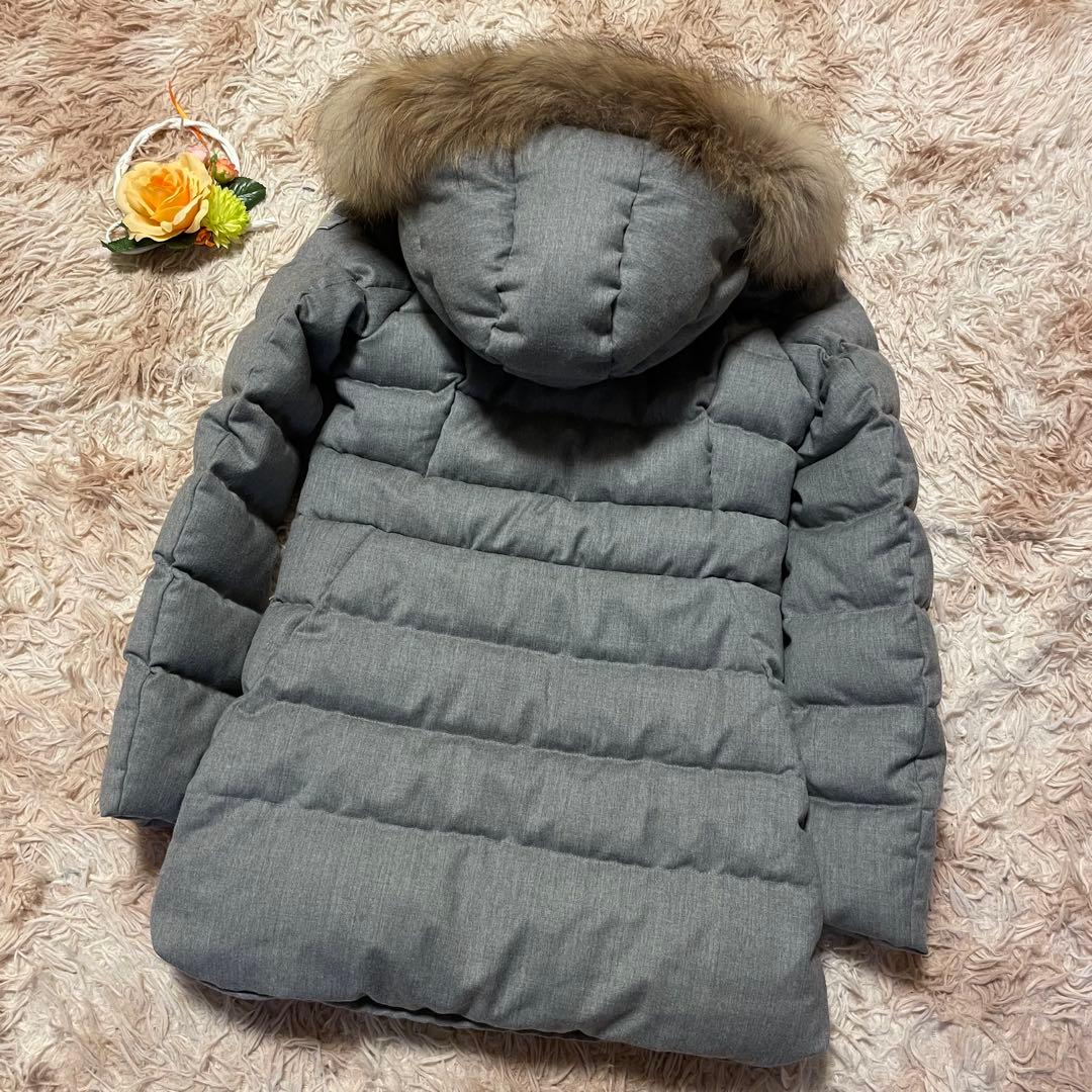 ［極美品］TATRAS タトラス　セラミカ グレー　 ファー　ダウンジャケット