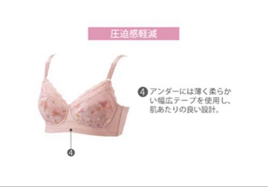 専用です　限定カラー　新感覚のノンワイヤーブラジャー　D75 ショーツL