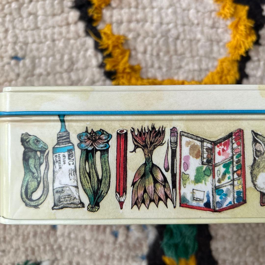 ヒグチユウコさんイラスト ホルベインブリキ缶