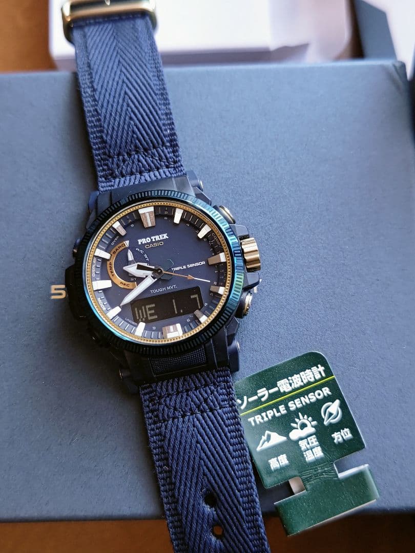 CASIO プロトレック PRW-61SS-2JR 電波ソーラー ネイビー