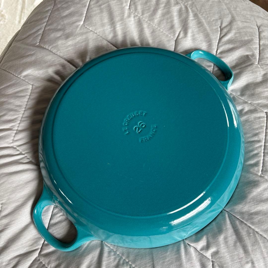 LE CREUSET 両手鍋 ターコイズ 26cm