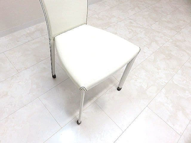 カッテラン　イタリア　ハイバックチェア ホワイト ダイニングチェア