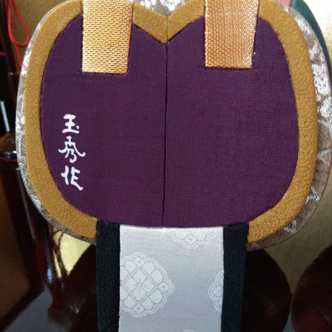 梅の扇　雛飾り　親王飾り　きめこみ賀茂雛　玉秀作
