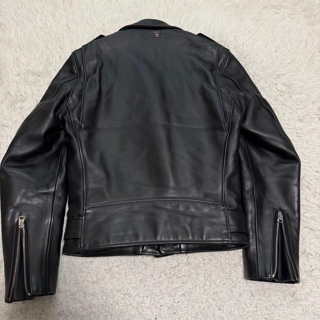 極美品　ショット　613US ワンスター　ダブルライダースジャケット　ブラック