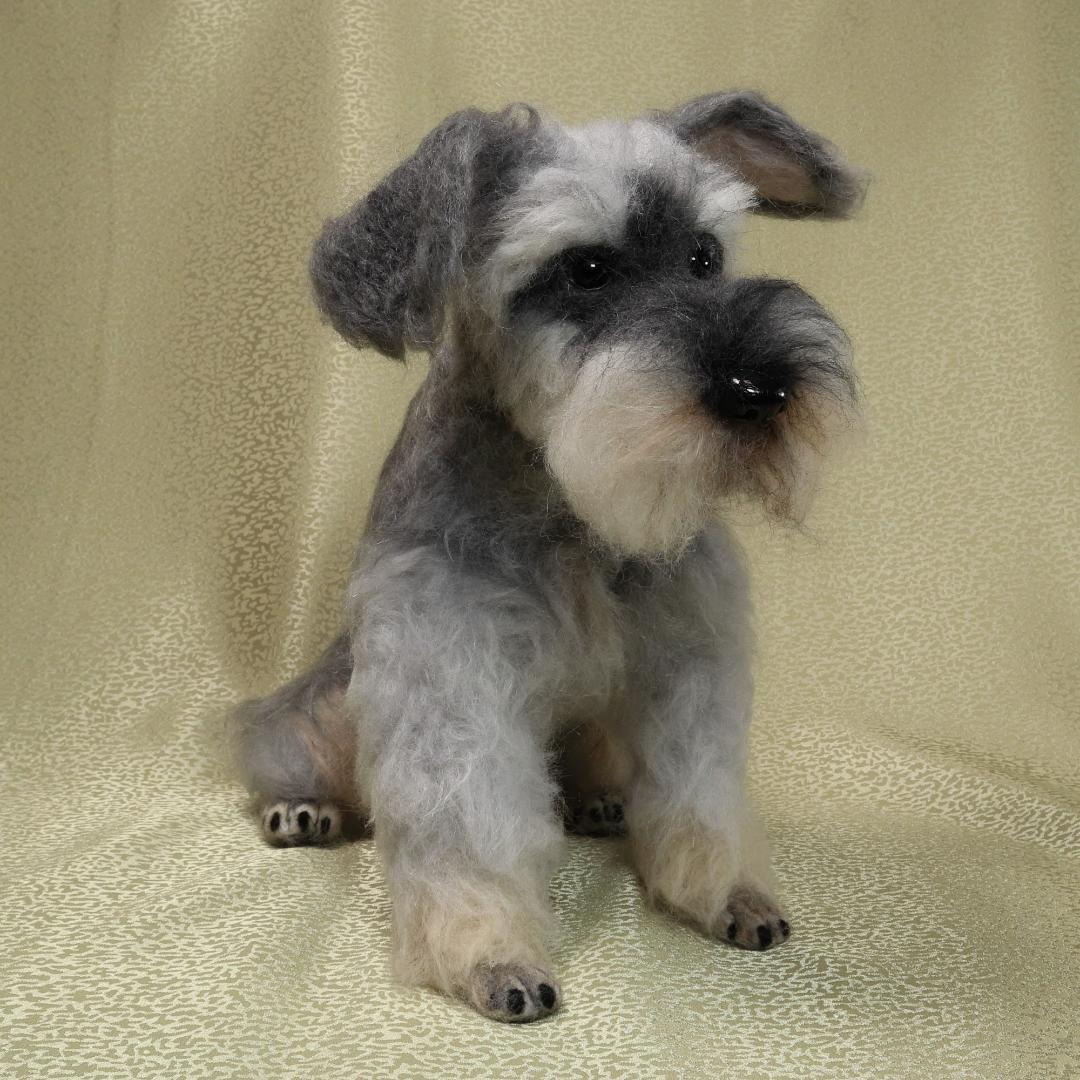 羊毛フェルト ちょりん様確認用 シュナウザー ハンドメイド 犬 オーダー