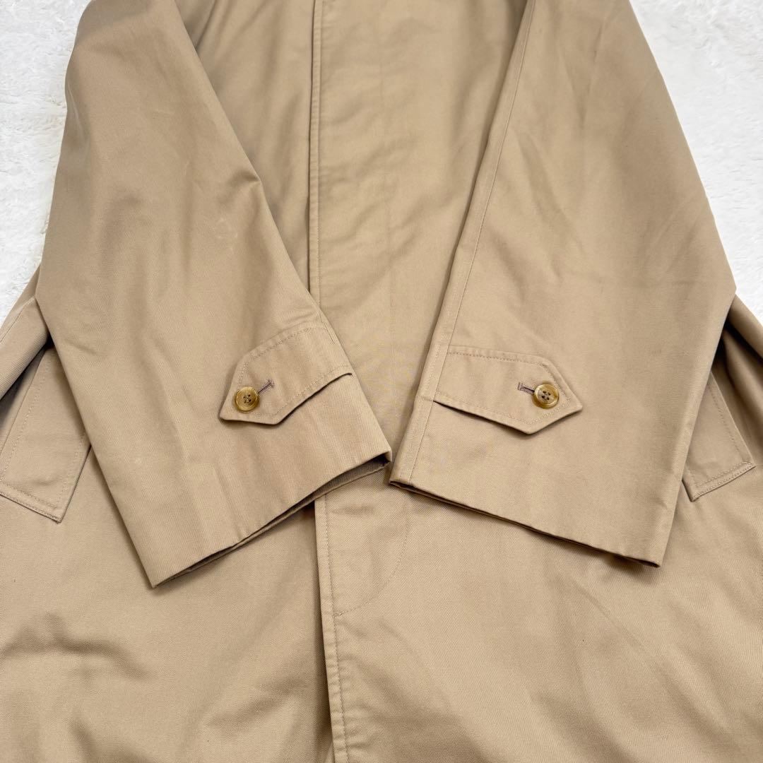 【良品】バーバリー ステンカラーコート XL ノバチェック ロングコート