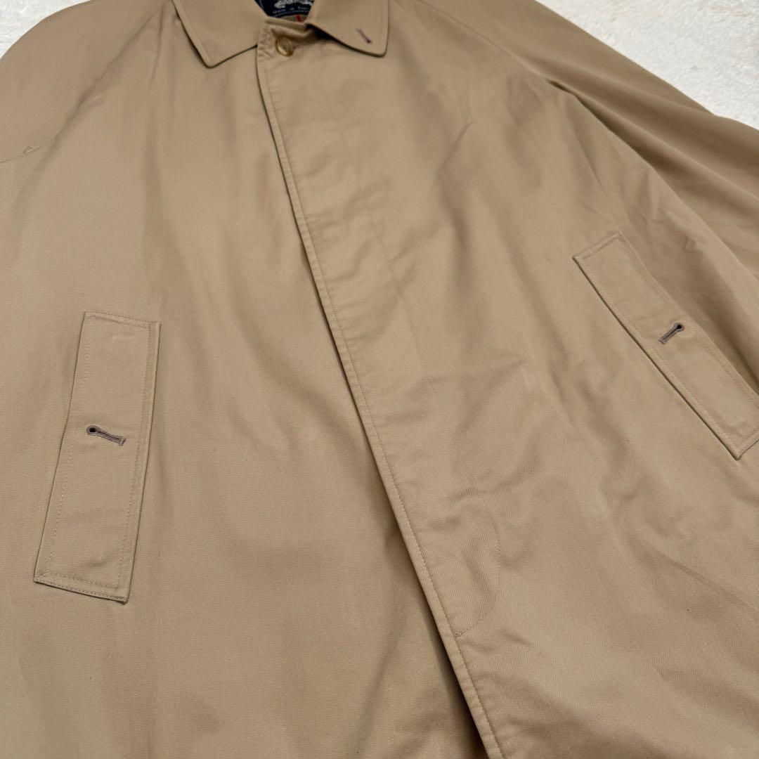 【良品】バーバリー ステンカラーコート XL ノバチェック ロングコート