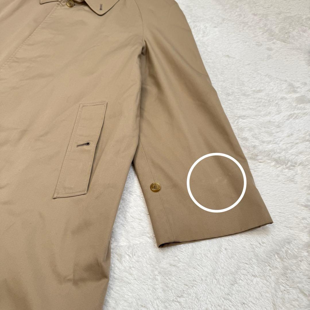 【良品】バーバリー ステンカラーコート XL ノバチェック ロングコート