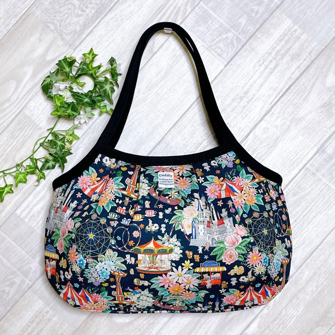 バタービール様　ユキエモン　デコレーションパーク（ネイビー）　グラニーバッグ