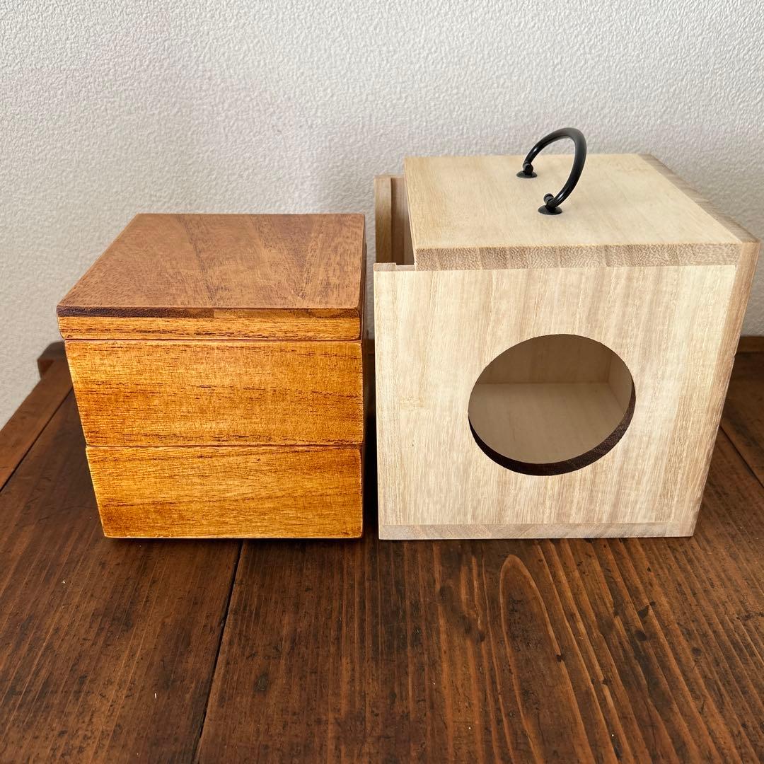値下げしました 遊山箱 摺漆 お花見 茶道具