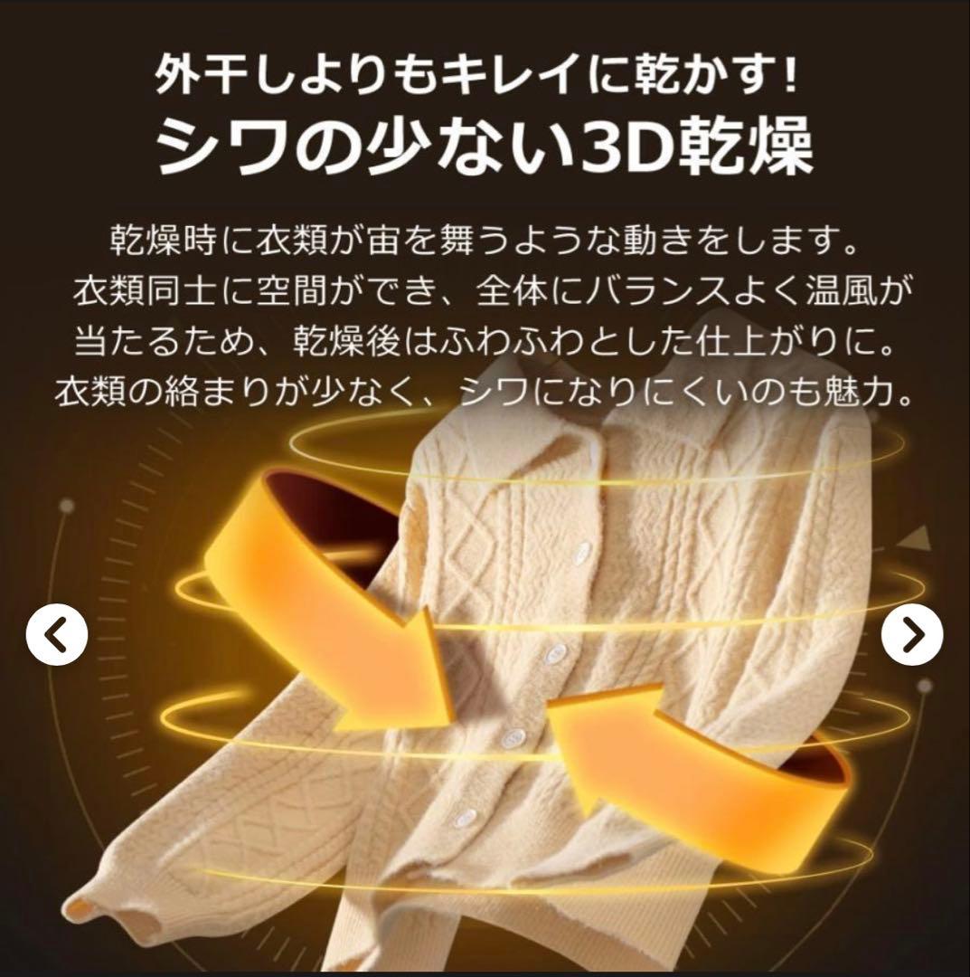 【引き取り限定】Sun Ruck小型衣類乾燥機SR-ASMN205-W一人暮らし