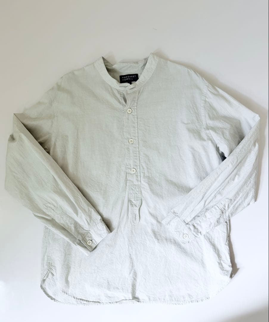 MHL コットンシルク シャツ COTTON SILK END ON END