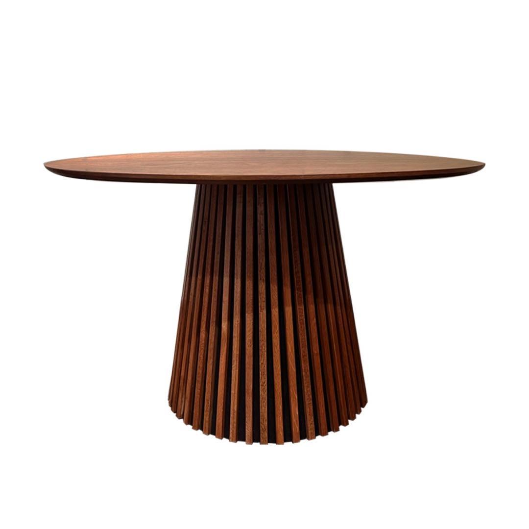 【発送方法要相談】NOCE ダイニングテーブル　ウォールナット　丸テーブル