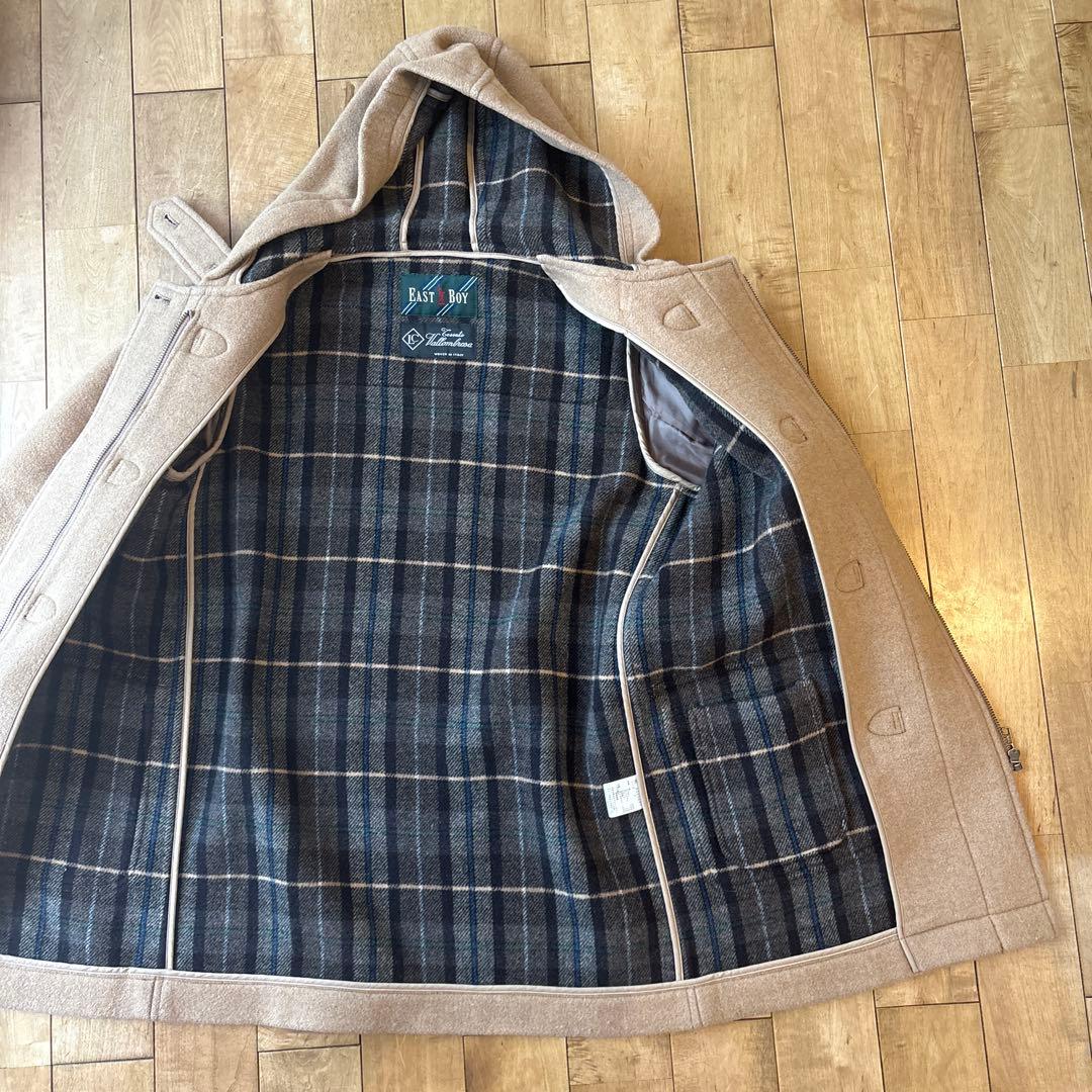 【美品】EAST BOY ダッフルコートキャメルベージュ７号レディース通学女子