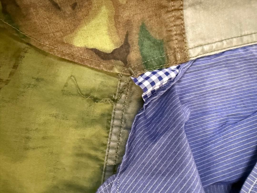 1日までの出品　ジュンヤワタナベマン　コムデギャルソン　ミリタリーシャツ　L