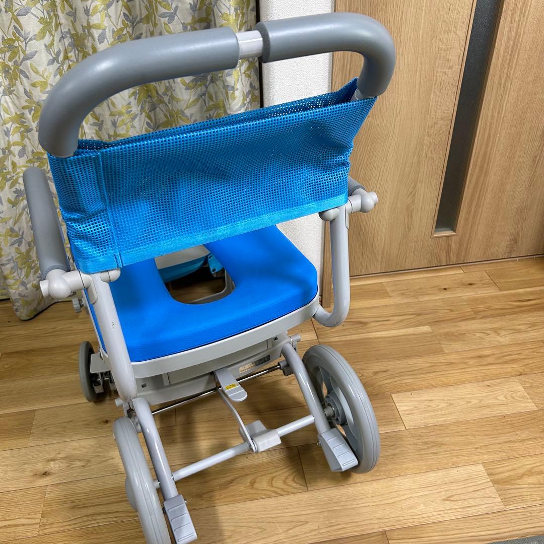 ウチエ　シャワー椅子　くるくるチェアD シャワーキャリー　お風呂　介護