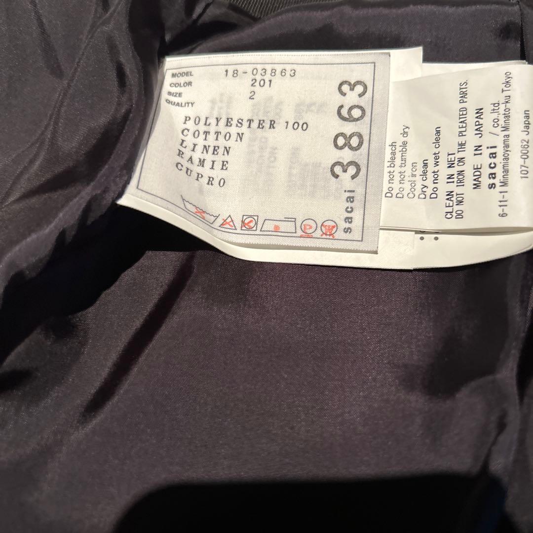 サカイ　マルチカラー チェック プリーツスカート