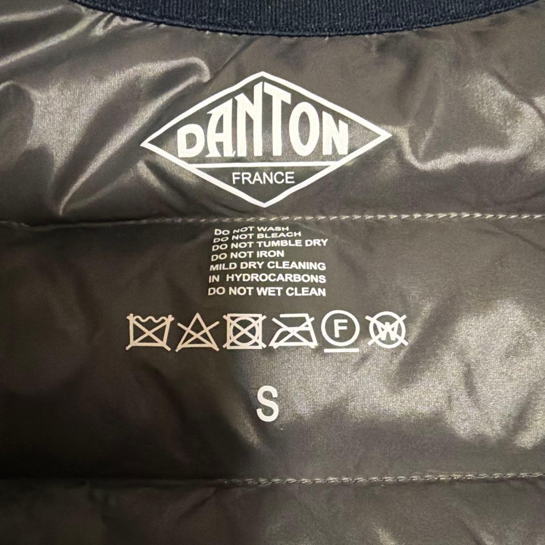DANTON ダントン インナーダウン ダウンジャケット　ネイビーS