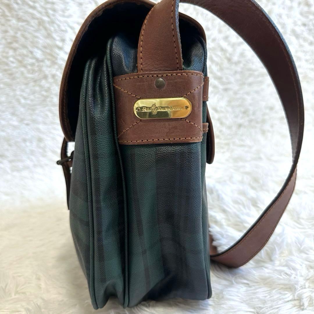 希少✨美品✨ポロラルフローレン ショルダーバッグ メッセンジャー グリーン 斜め