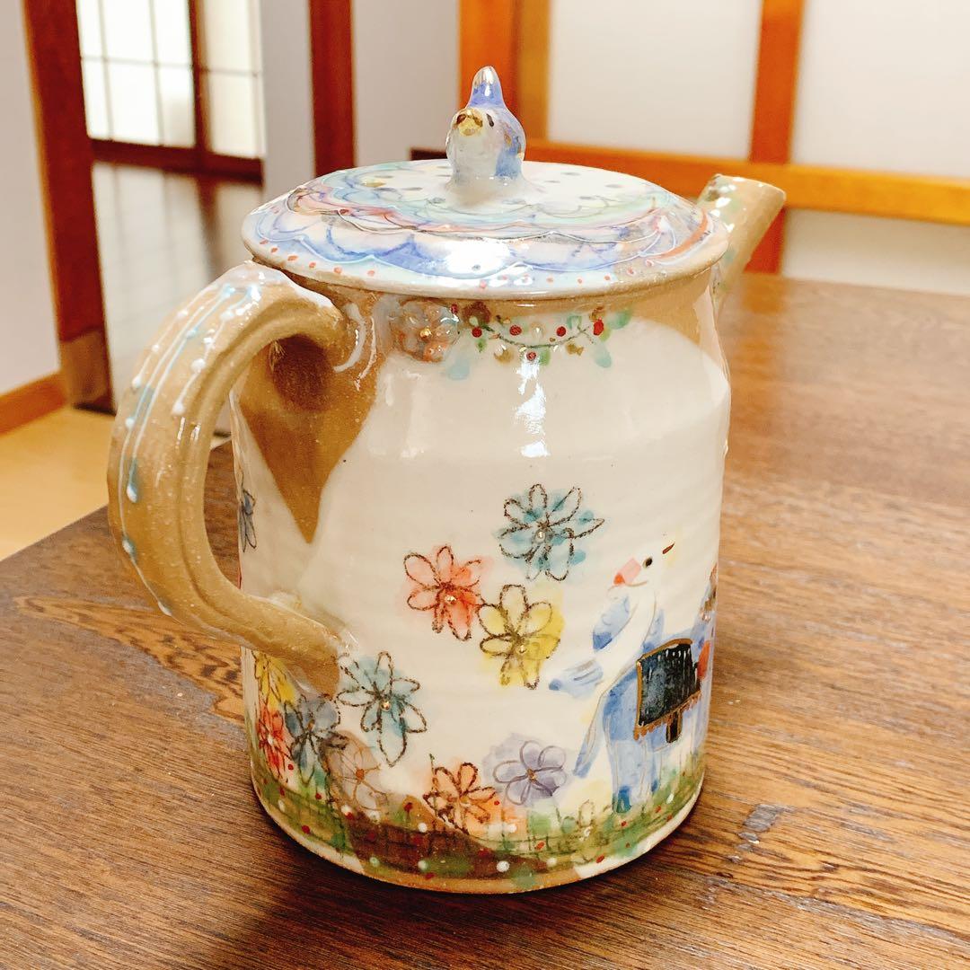 内藤加奈子さん　急須　kakko 象　鳥　ポット　作家　陶器