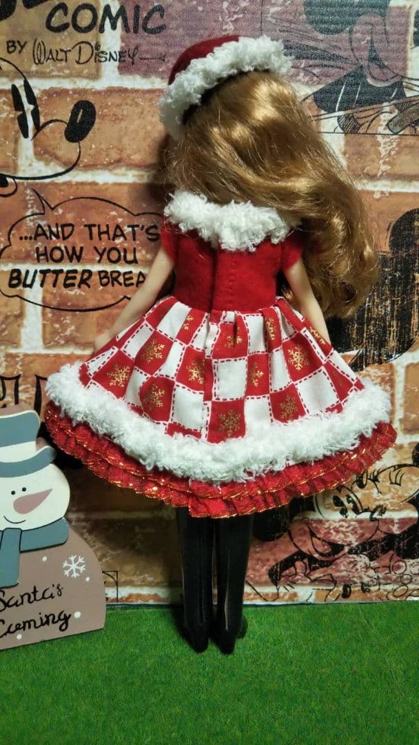 リカちゃん人形 洋服 ハンドメイド  クリスマス 2639
