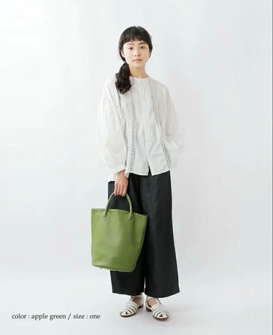 MARINEDAY “JACKALL” シュリンク カウレザー バケツバッグ