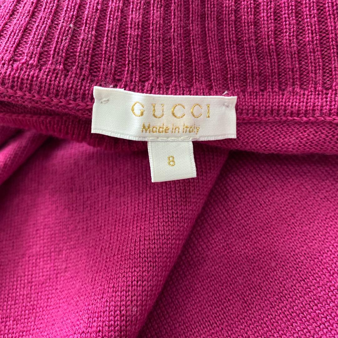 GUCCI ニットプリーツワンピース　8Y