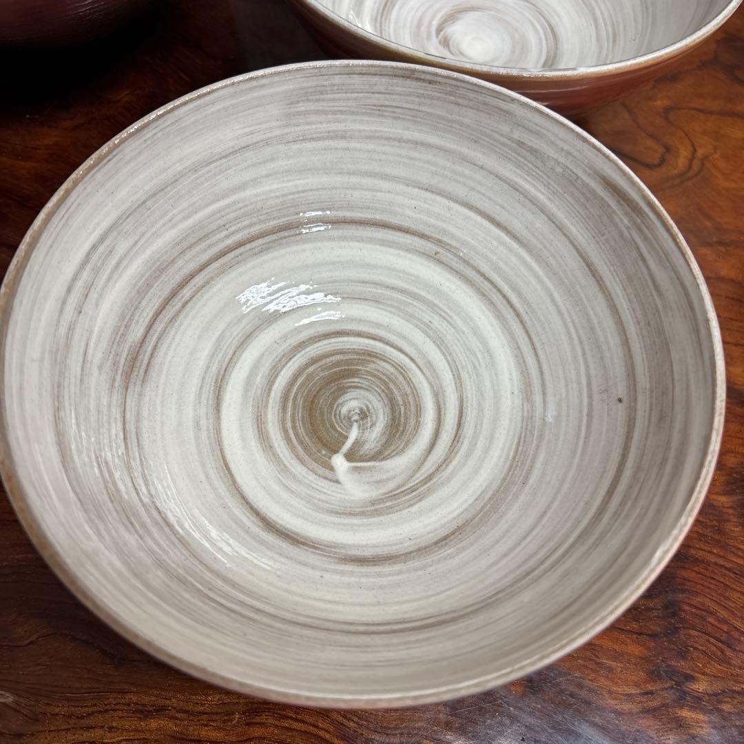 粉引染付丸茶碗 丸茶碗5個と箸置き5個セット　o0114o21
