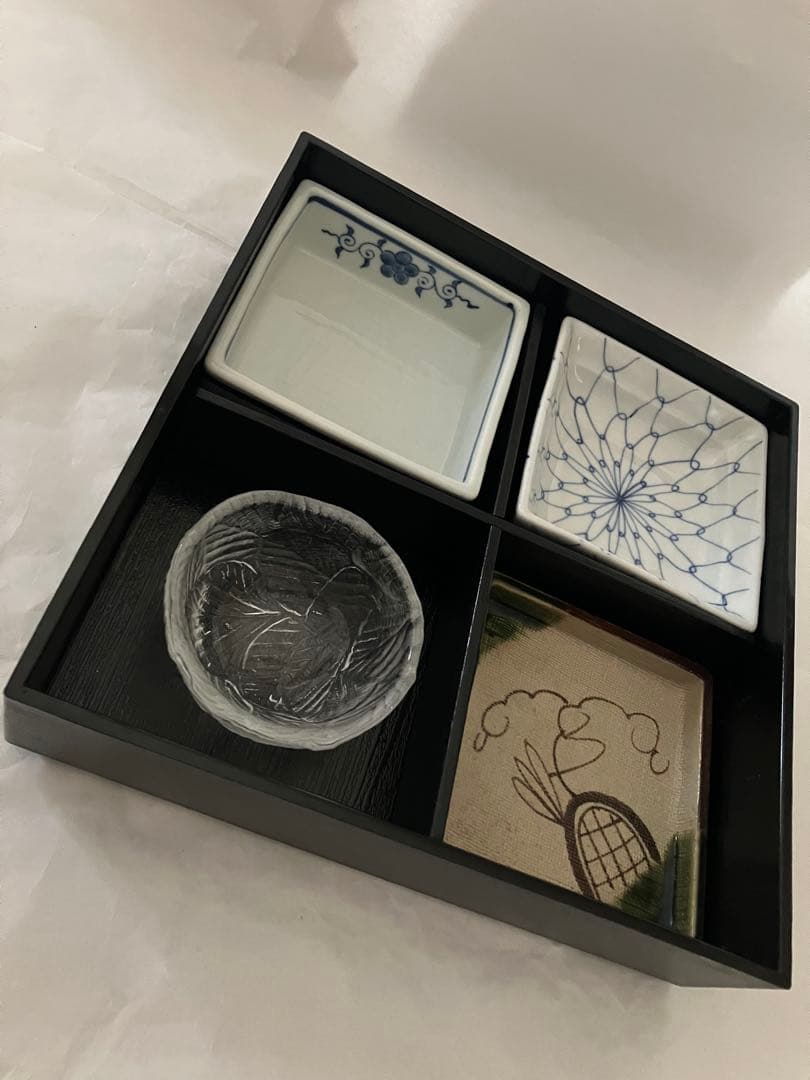 未使用❤️松花堂弁当　4個　有田焼　織部