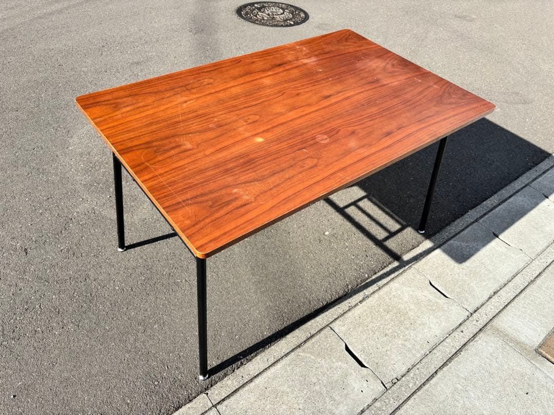 【人気モデル】ニトリ ダイニングテーブル 120×75 木目調 食卓テーブル