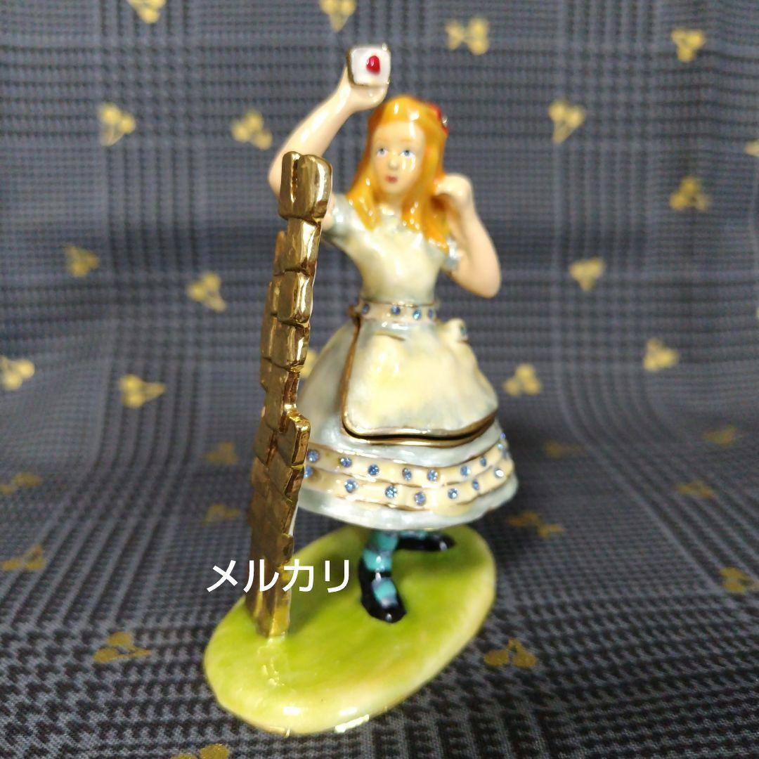 [未使用品] 不思議の国のアリス✥エナメルボックス✥ペンダント付き✥英国製