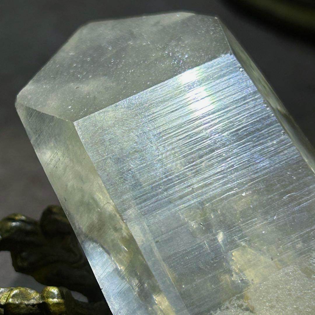 ☆最高級！ゴールデン　マニカラン　水晶　原石　クラスター　神龍秘宝！ルチル！