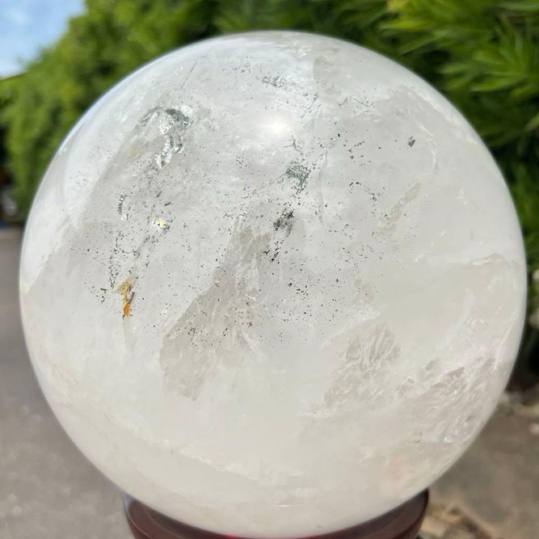 ✳至宝✨究極のお宝品 極上最高大宝珠✨超極大 ヒマラヤ水晶 丸玉 天然石 原石