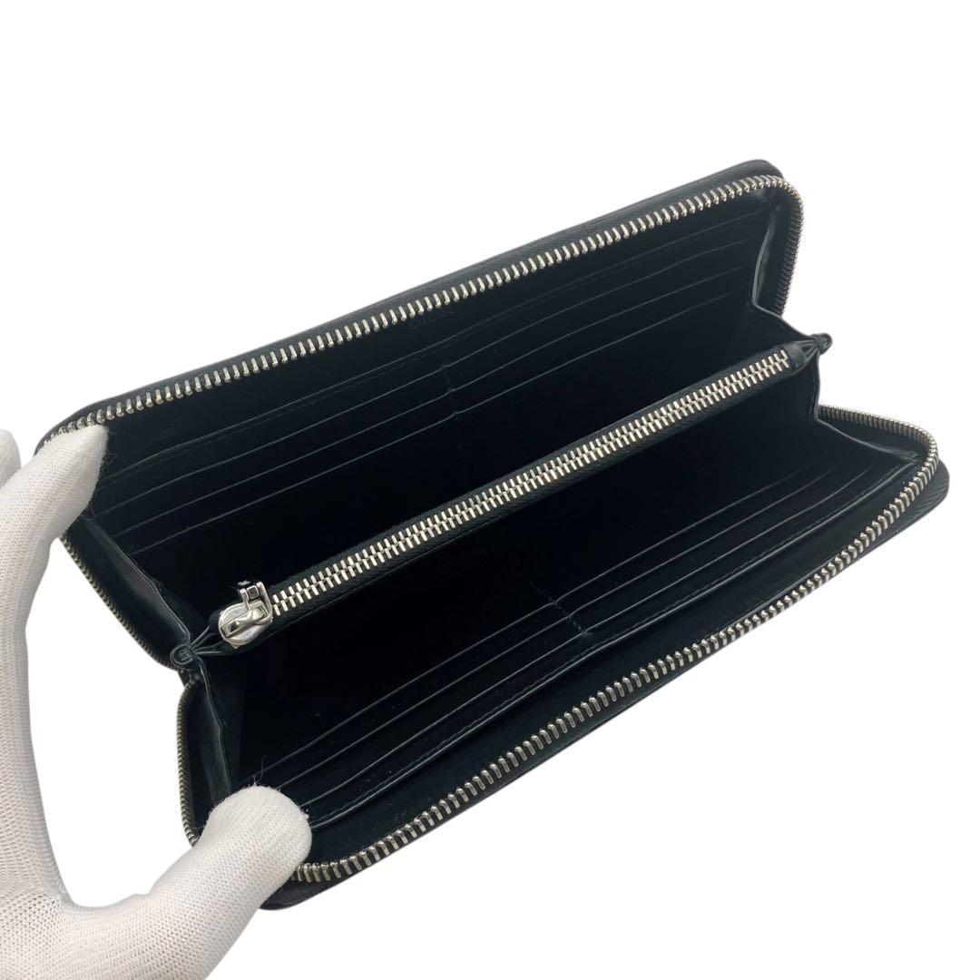 美品✨ ディオール サドル ロングジップウォレット ブラック