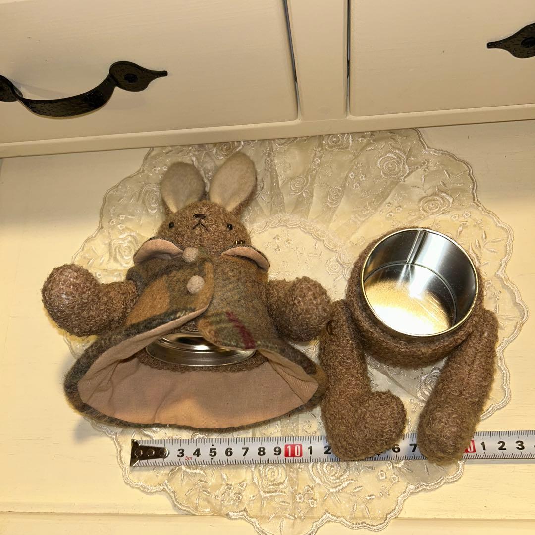 マニー　小物入れのうさぎぬいぐるみセット