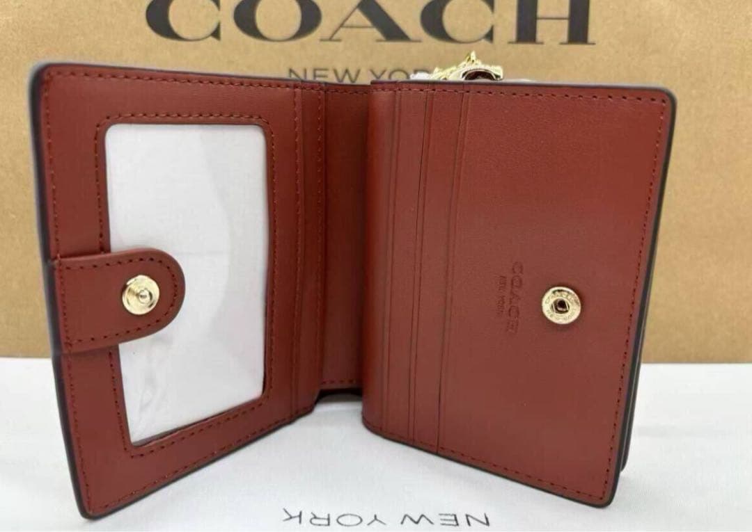 COACH 猫のイラスト 二つ折り財布