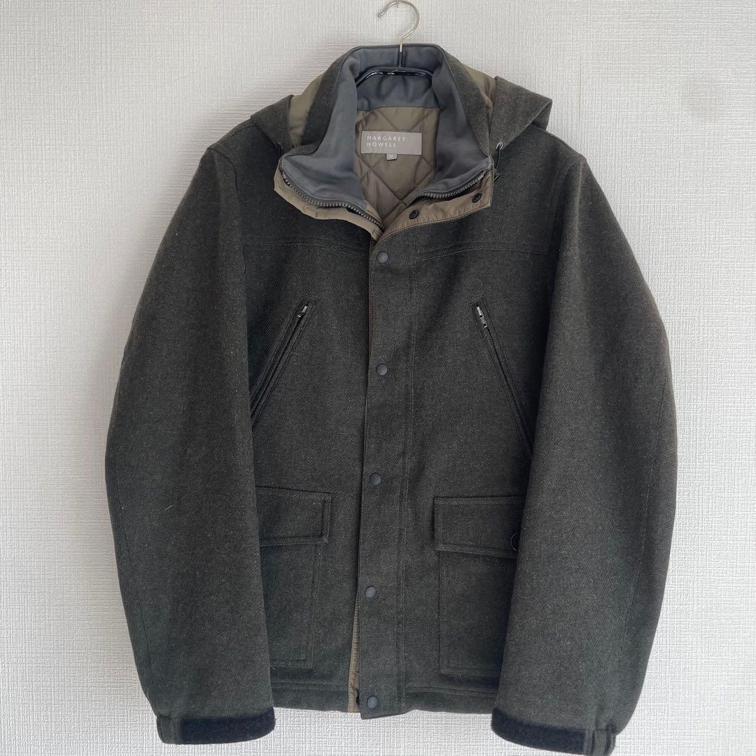 マーガレットハウエル MARGARET HOWELL ツイードブルゾンM 日本製