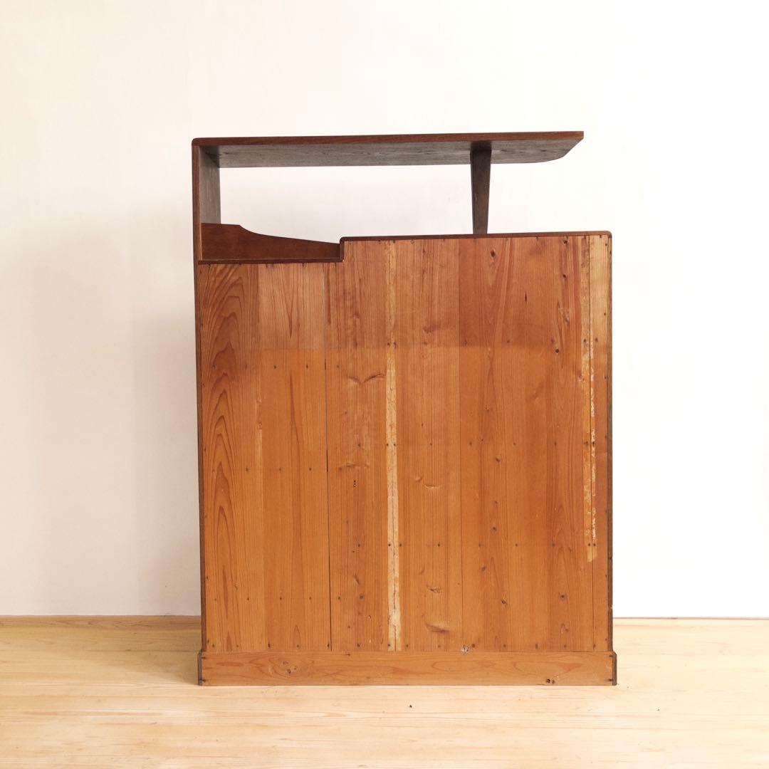 アンティーク 水屋箪笥 茶箪笥 キャビネット 昭和レトロ 大正ロマン ガラス扉