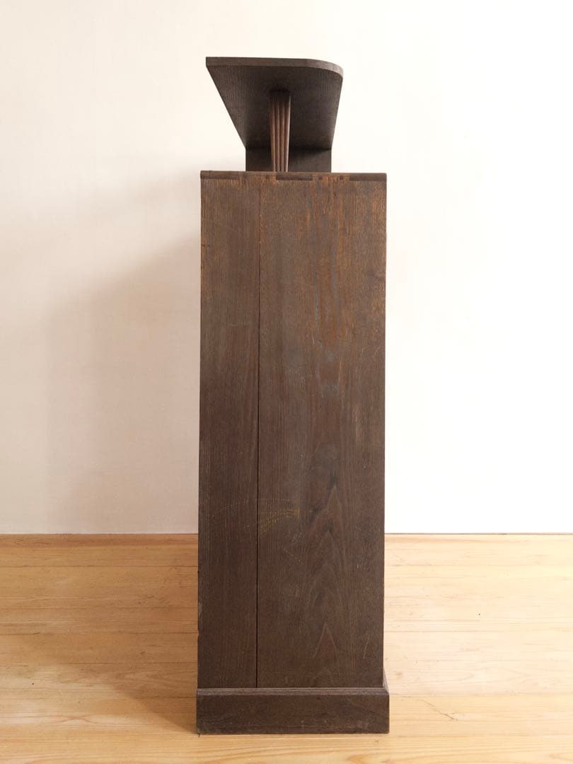 アンティーク 水屋箪笥 茶箪笥 キャビネット 昭和レトロ 大正ロマン ガラス扉