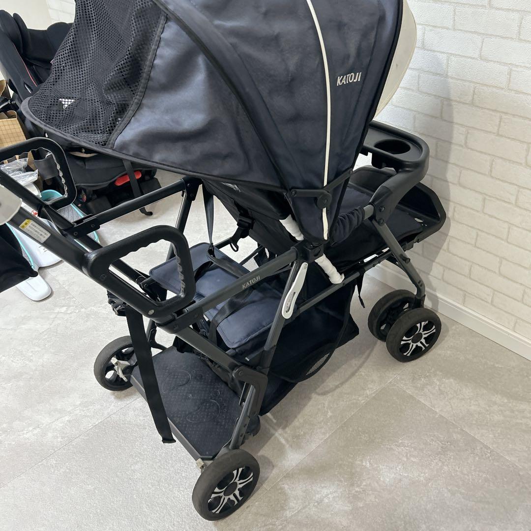 KATOJI カトージ　2人でゴー 2人乗り 人気ベビーカー ネイビー